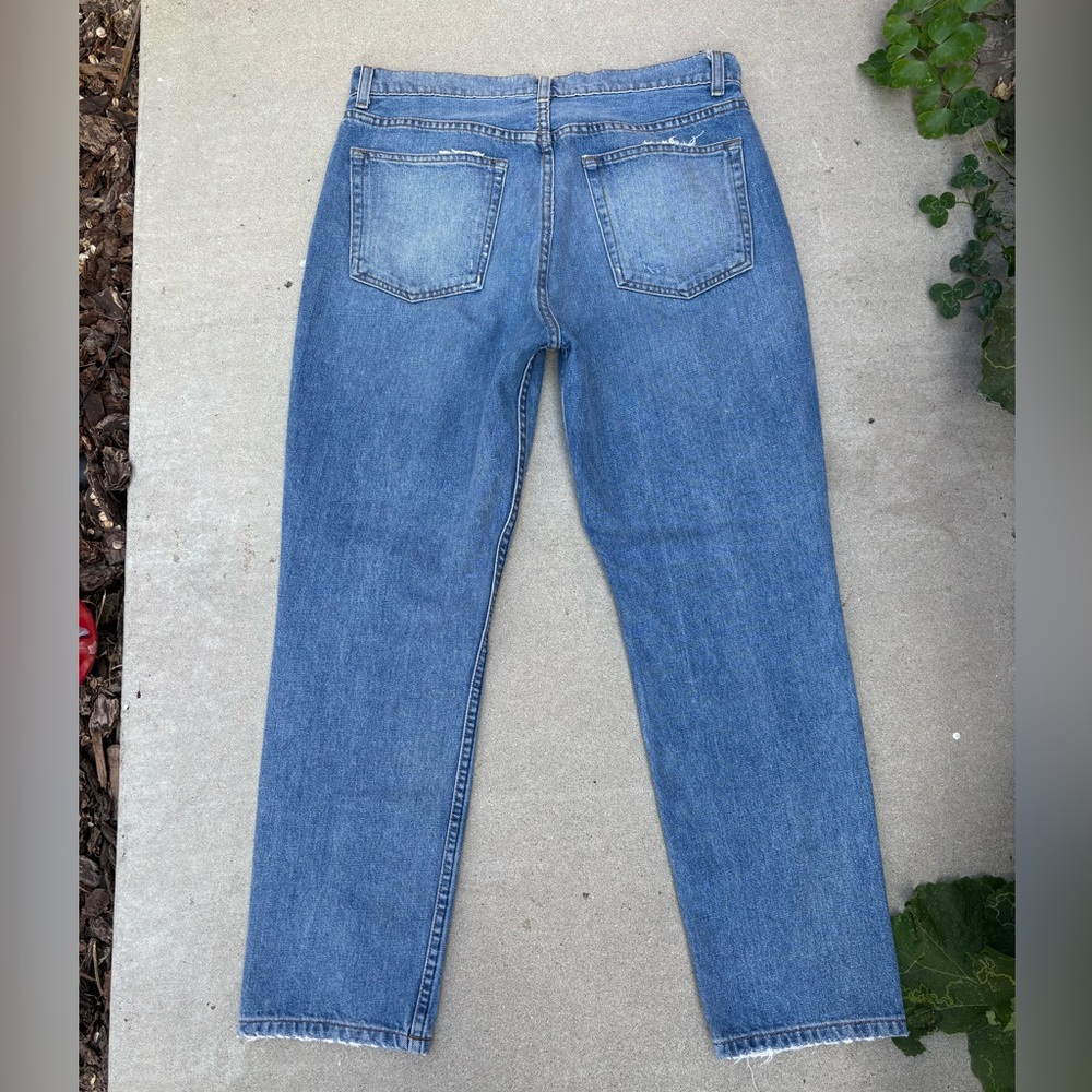 Reformation The Julia High Rise Cigarette Jean in Wash Antigua Denim Size 30 - Picture 7 of 7